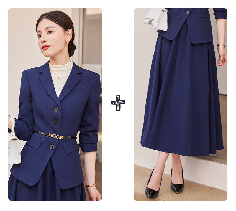 Ensemble Tailleur Moderne Femme – Veste Chic & Jupe Élégante