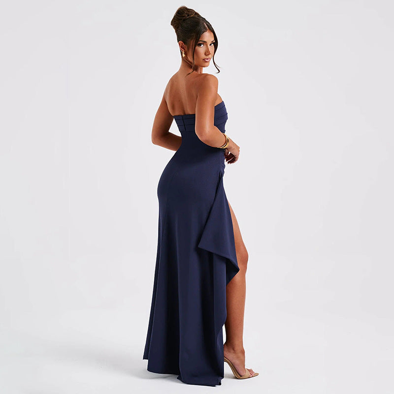 Robe Longue Dos Nu Femme – Bustier Élégant & Style Sexy