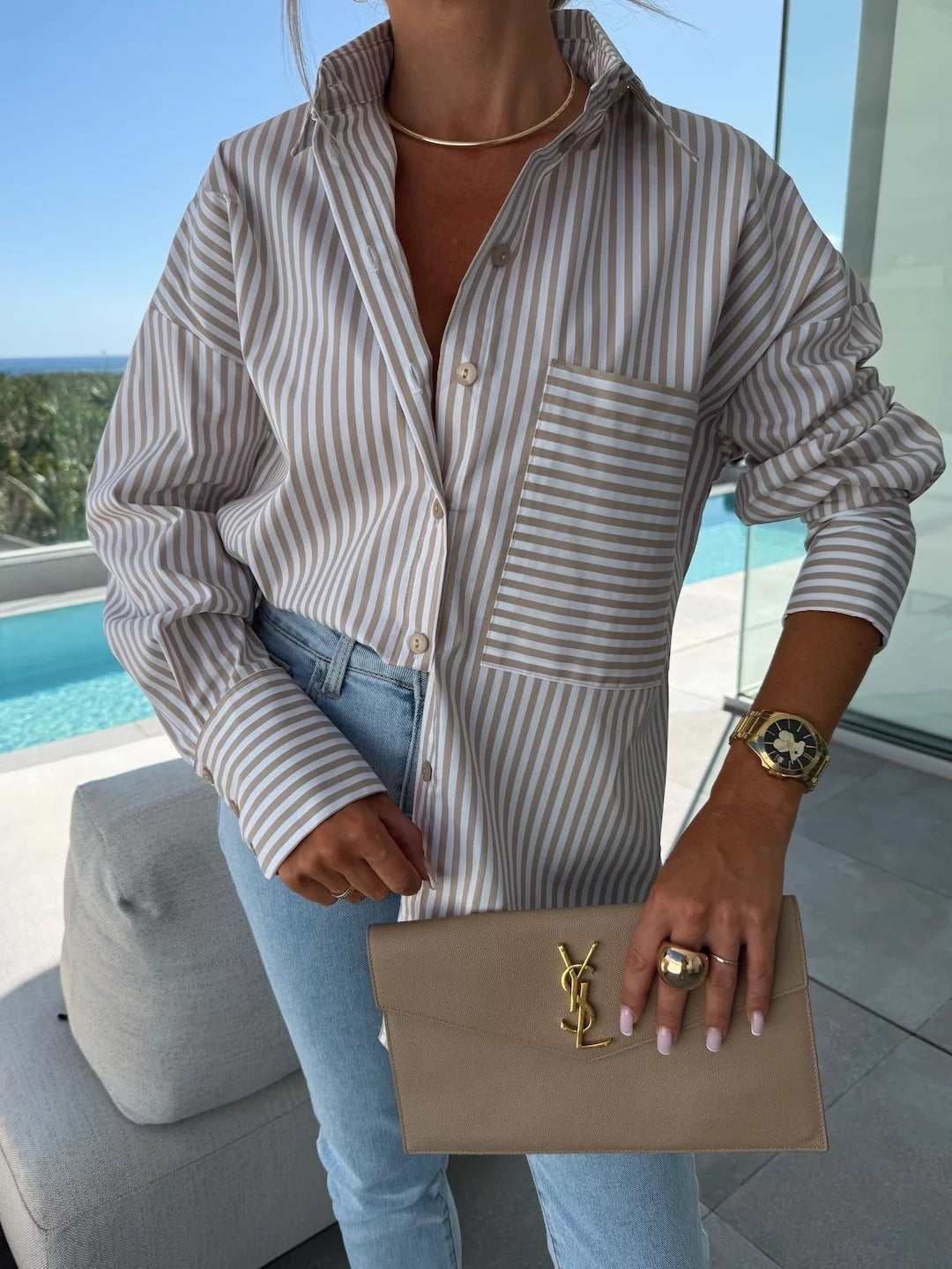 Chemise Longue Élégante pour Femme