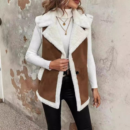Gilet  en laine d'agneau à la mode