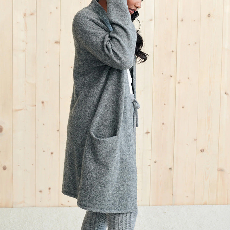 KNITÉA — Cardigan Long en Maille Élégant