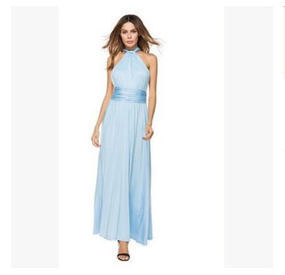 Robe Longue Multi-Styles – Bretelles Longues &amp; Dos Nu Élégant