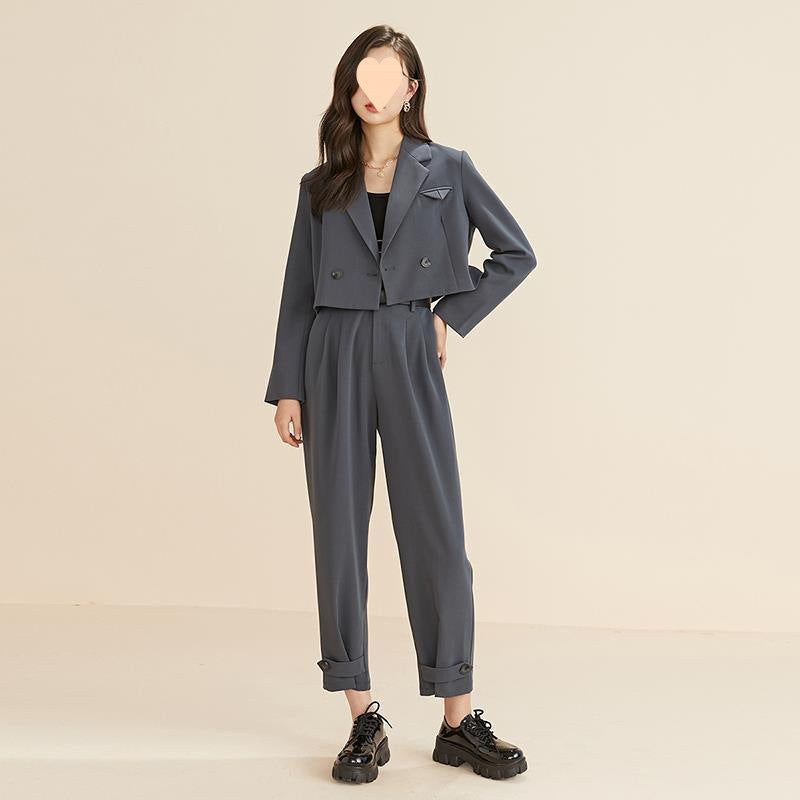 Ensemble petit col de costume pour femme