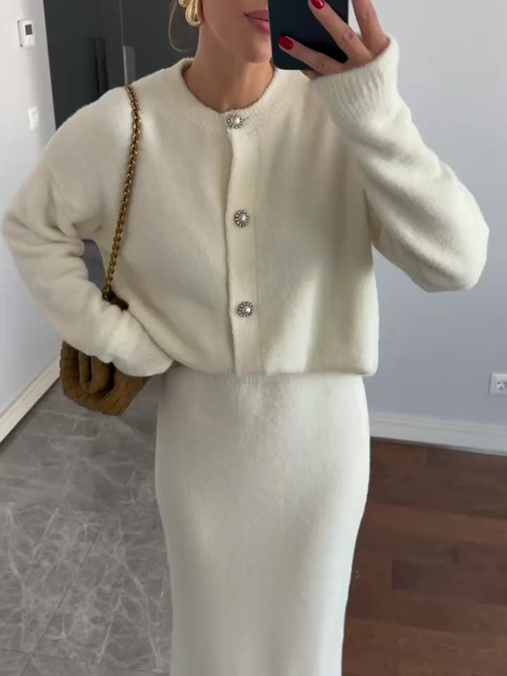 Ensemble Cardigan et Jupe Maxi