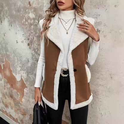 Gilet  en laine d'agneau à la mode