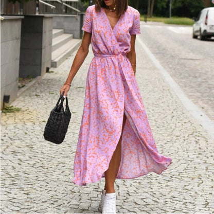 Robe Trapèze Été Femme – Manches Courtes