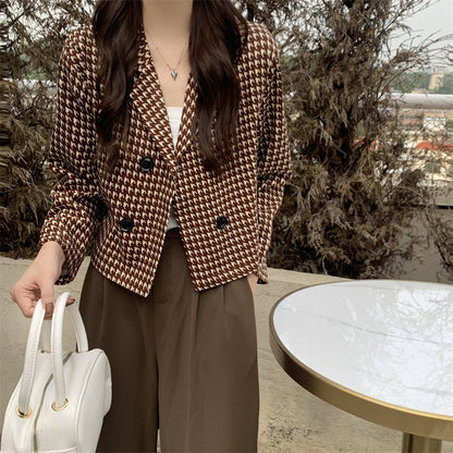 VALENZA— Veste  à Carreaux Coupe Loose