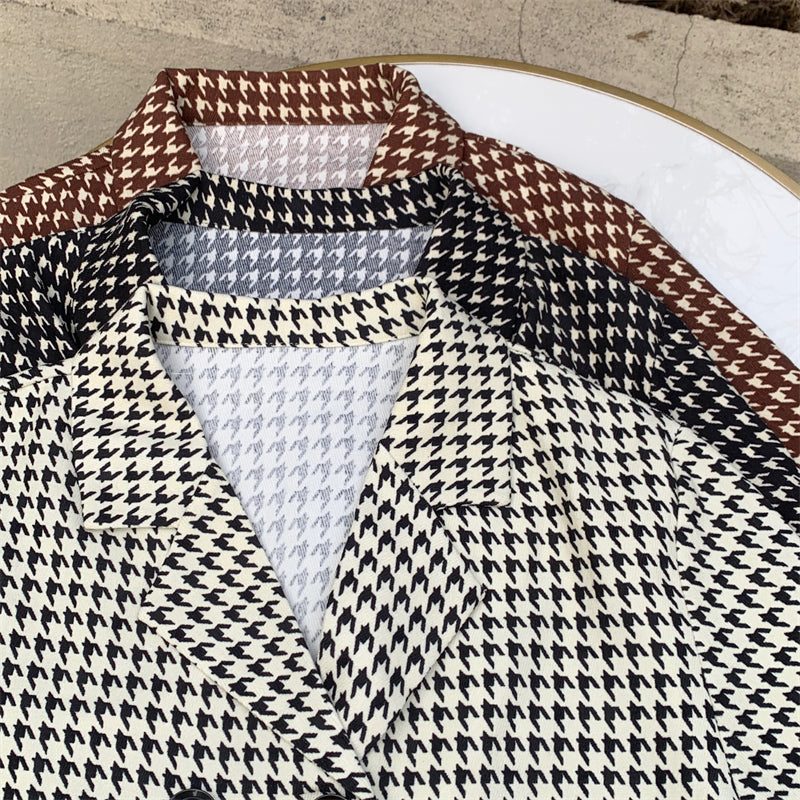 VALENZA— Veste  à Carreaux Coupe Loose