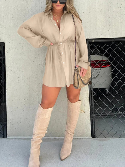 Combinaison Femme à Lacets – Manches Longues & Coupe Short