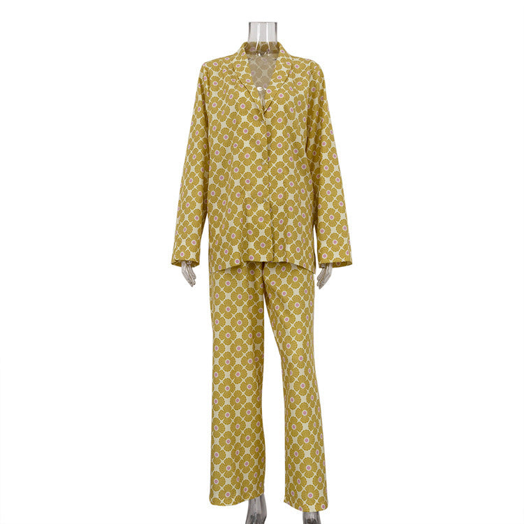 Ensemble deux pièces cardigan à manches longues et pantalon