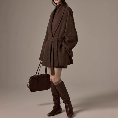 Éloria – Manteau Laine Élégance Urbaine