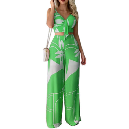 Set Femme Imprimé : Bandeau & Pantalon Fluide