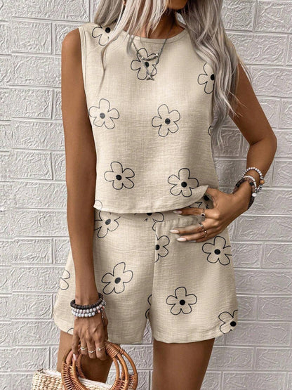 Ensemble Femme Sans Manches – Haut & Pantalon