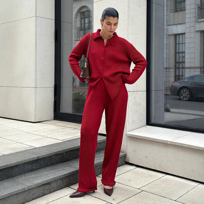 Haruna – Ensemble Casual Élégance Minimaliste