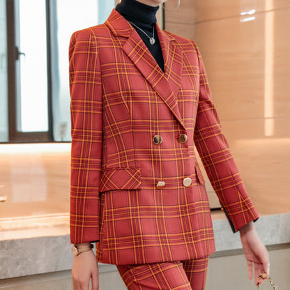 ORLENA — Blazer à Carreaux pour Femme