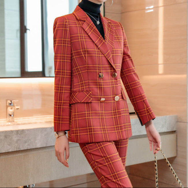 ORLENA — Blazer à Carreaux pour Femme