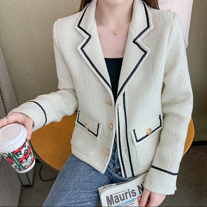 VELSIRA — Veste  Courte Élégante à Coupe Droite