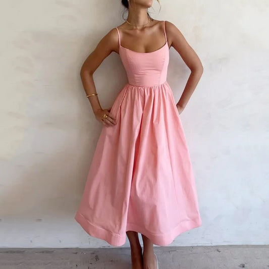 Robe à Bretelles Femme – Élégante &amp; Fraîche