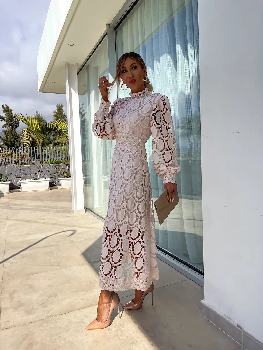 Robe Droite One-Step en Fibre de Triacétate
