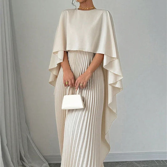 Robe Femme en Tissu Tissé – Style Élégant et Tempérament Professionnel