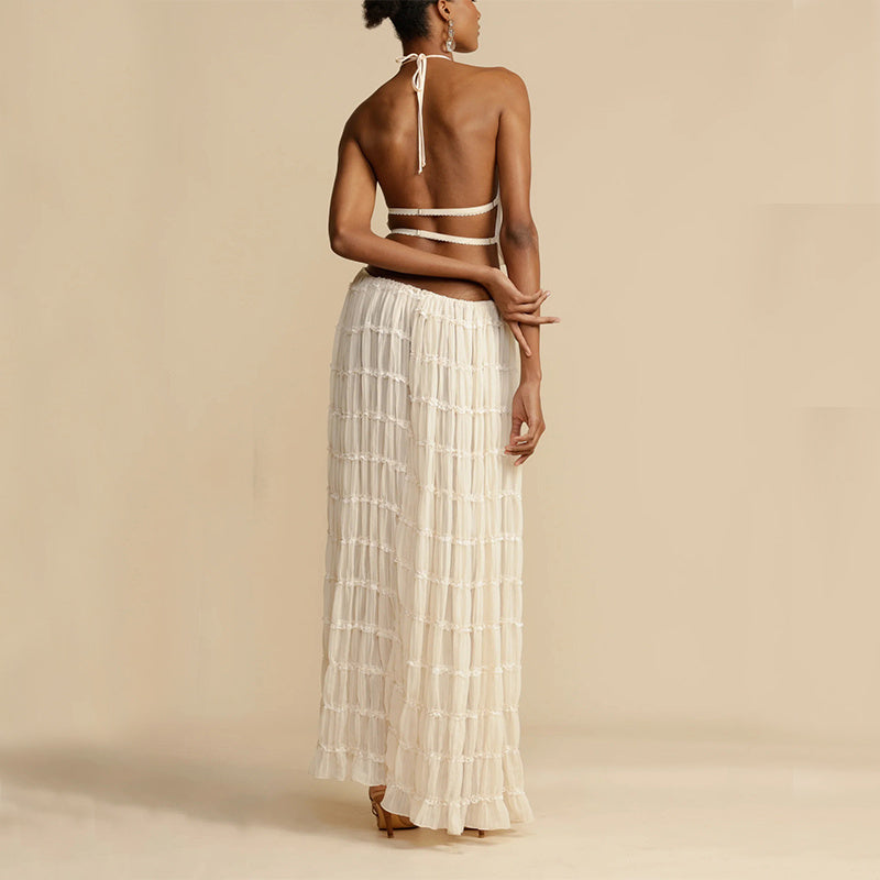 Jupe Longue Évasée – Taille Haute & Style Glamour