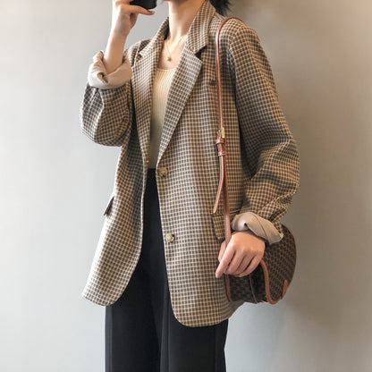 MARIVEL — Blazer à Carreaux pour Femme