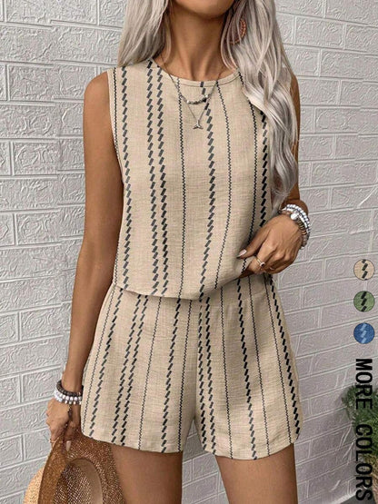 Ensemble Femme Sans Manches – Haut & Pantalon