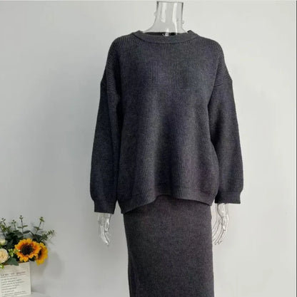 Ensemble Tricot Femme – Pull & Jupe