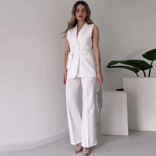 Ensemble Femme Élégant – Veste & Jupe Style Tailleur Moderne.