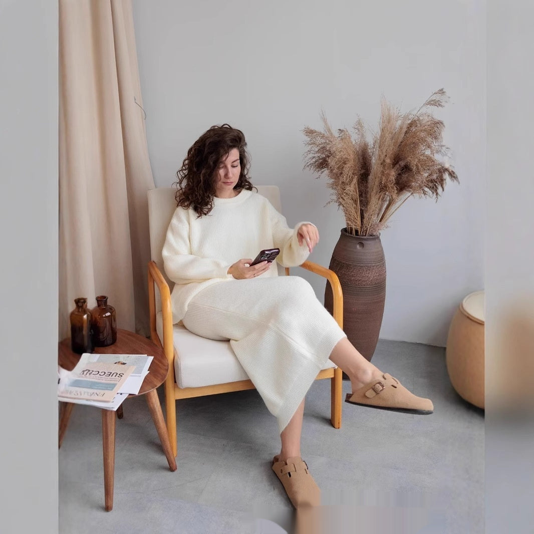 Ensemble Tricot Femme – Pull & Jupe