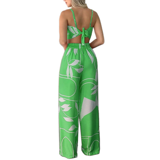 Set Femme Imprimé : Bandeau & Pantalon Fluide