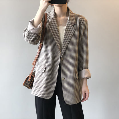 MARIVEL — Blazer à Carreaux pour Femme