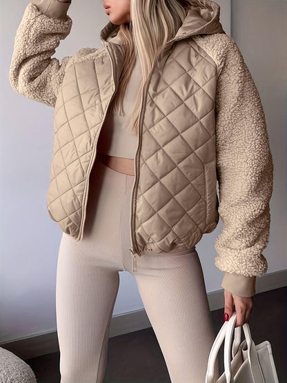 Cardigan zippé à manches longues