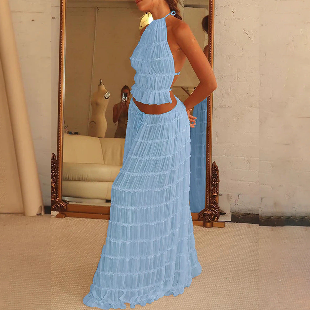 Jupe Longue Évasée – Taille Haute & Style Glamour