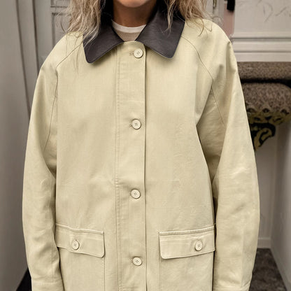 Veste décontractée ample en pur coton