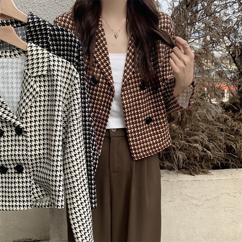 VALENZA— Veste  à Carreaux Coupe Loose