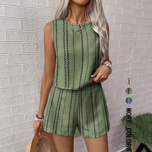 Ensemble Femme Sans Manches – Haut & Pantalon