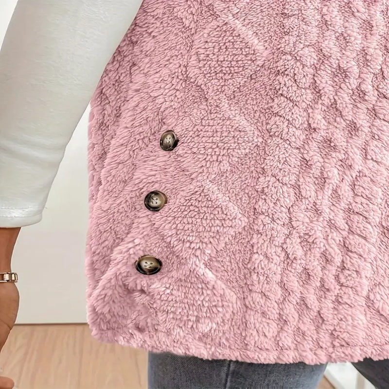 Gilet Sans Manches Texturé à Capuche