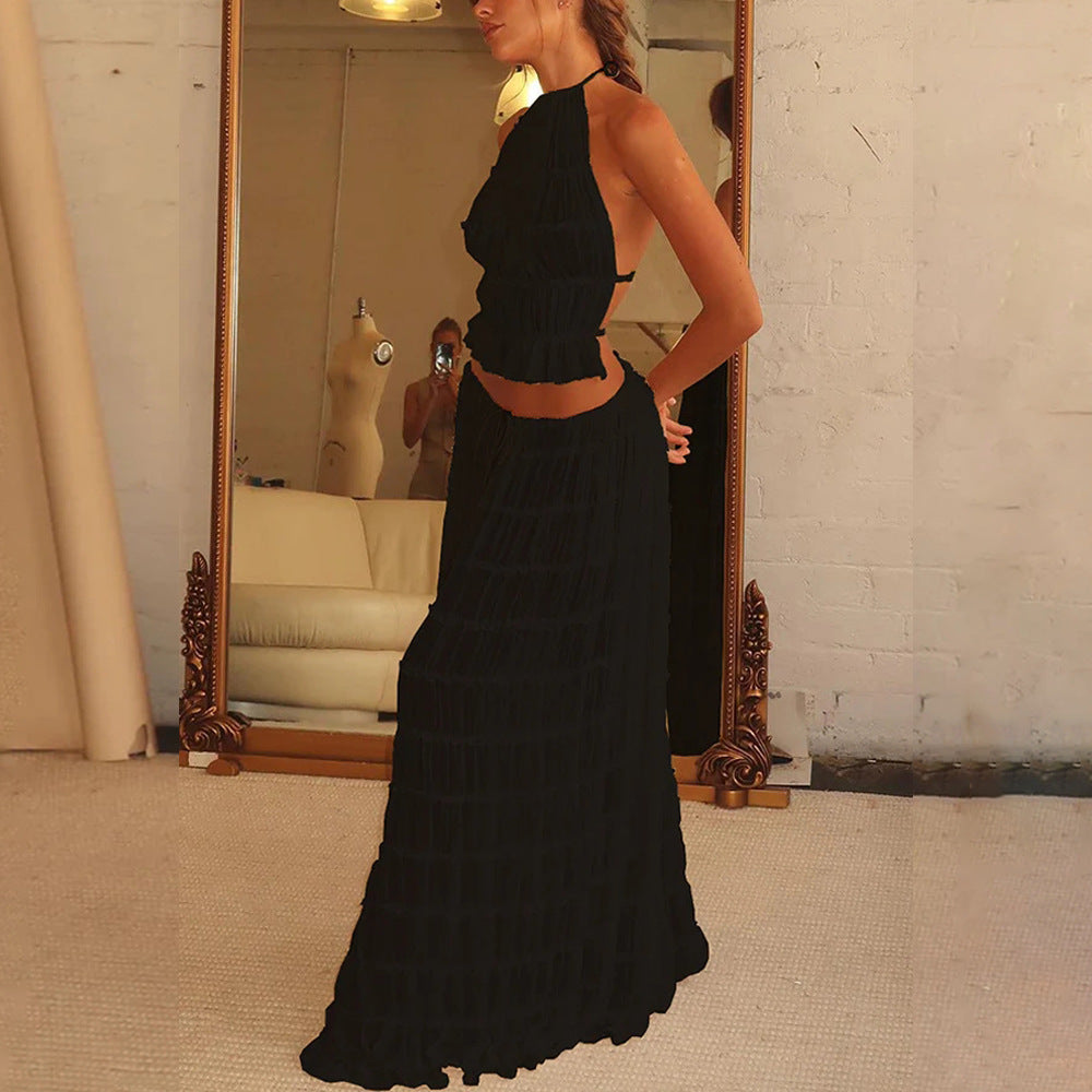 Jupe Longue Évasée – Taille Haute & Style Glamour