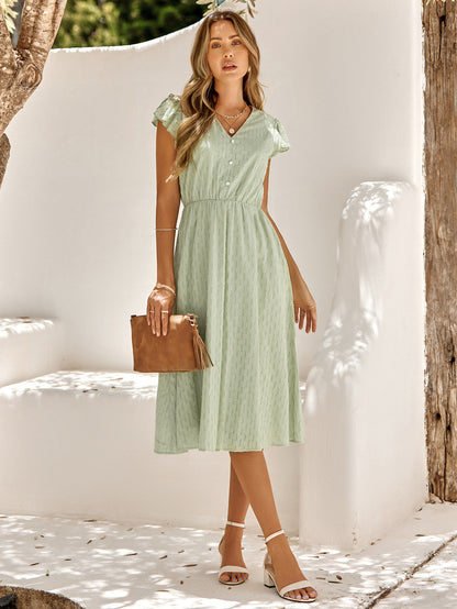 Robe Décontractée à Col en V