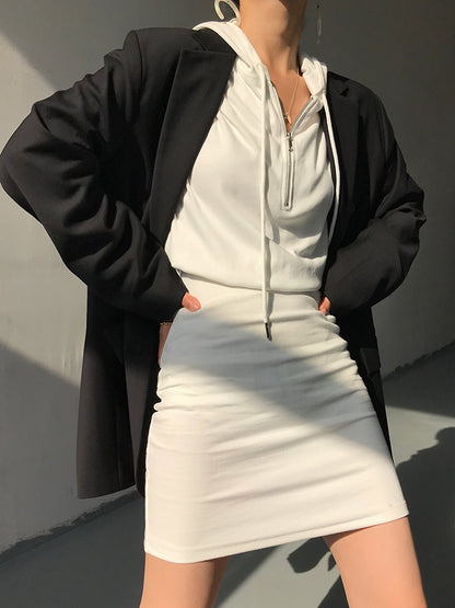 ZANELIA — Veste  Élégante Style Commuter à Boutonnage Simple