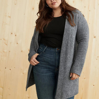 KNITÉA — Cardigan Long en Maille Élégant