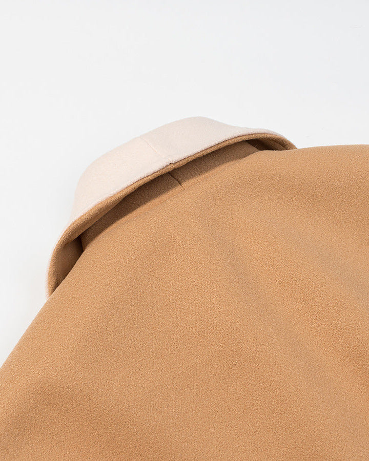 Manteau en laine à ceinture décontractée