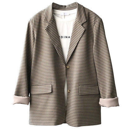 MARIVEL — Blazer à Carreaux pour Femme