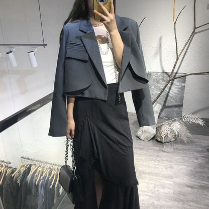 Blazer Élégant Style Européen