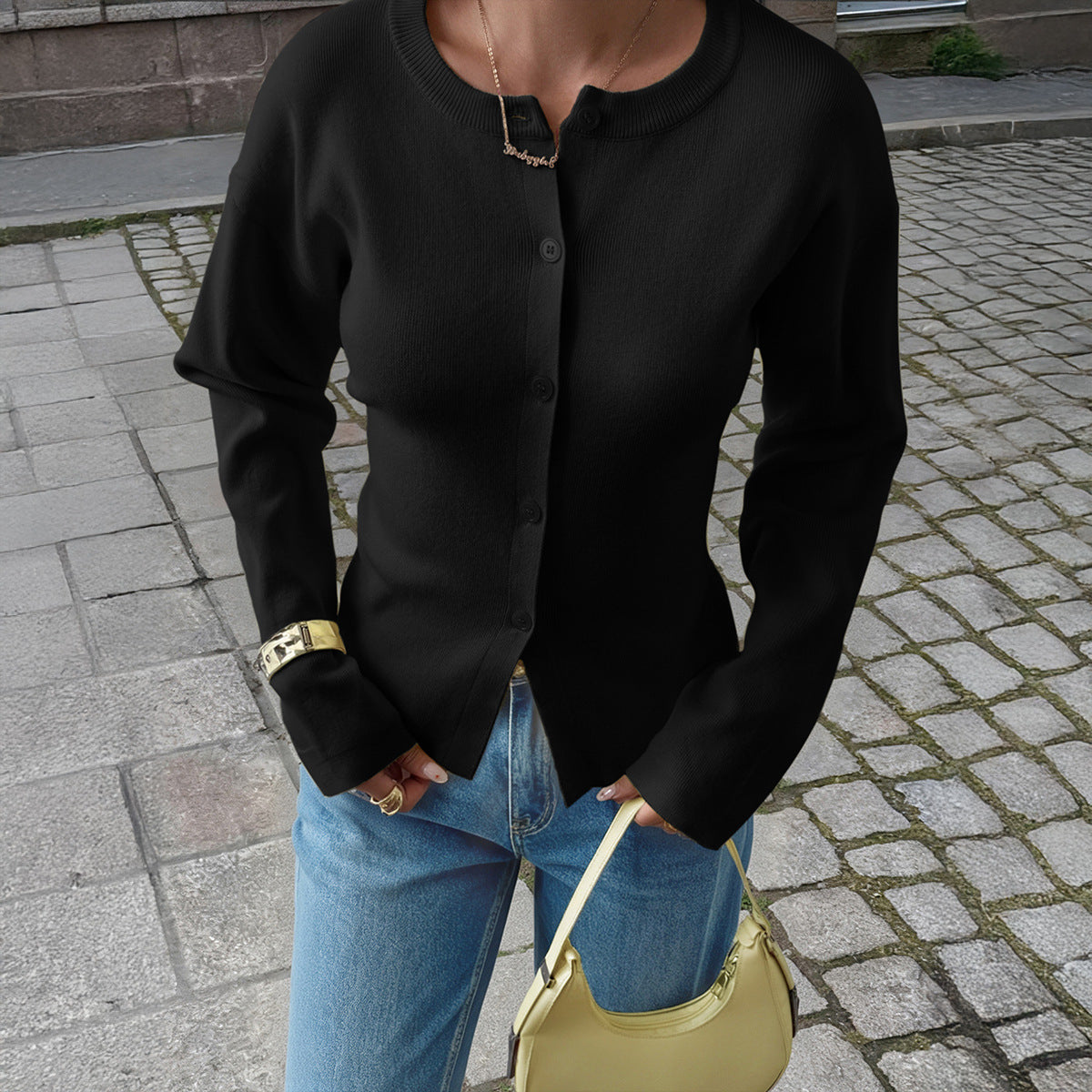 Alveria –Cardigan Rétro Élégant