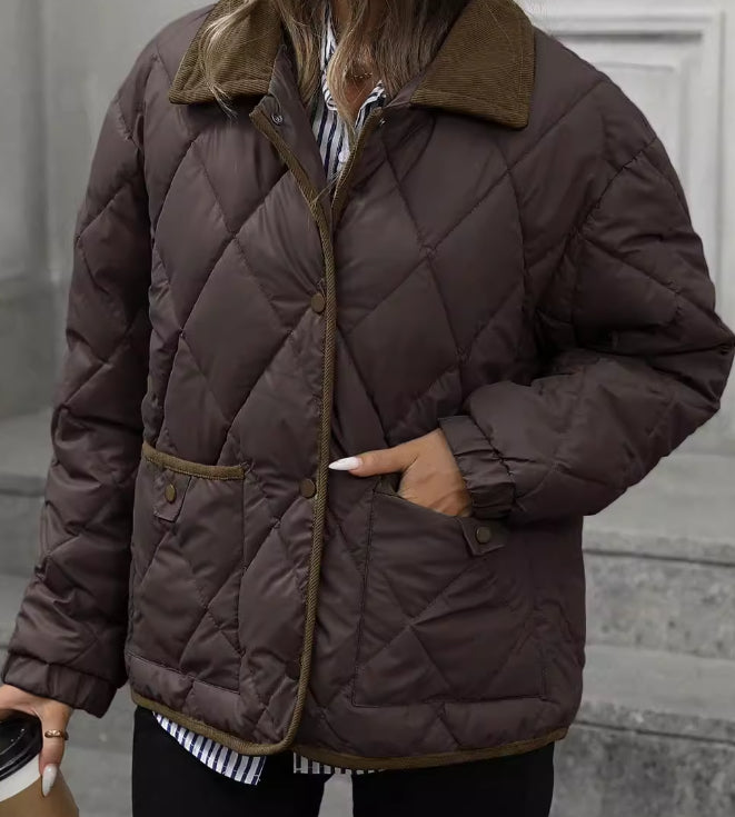 Novera – Veste Élégance Chocolat