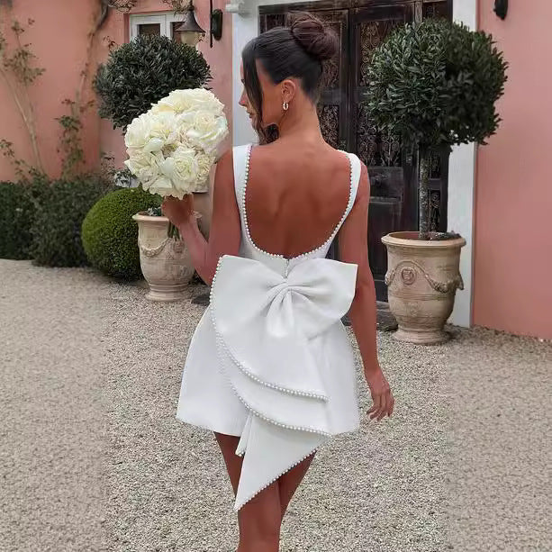Robe A-Ligne Blanche – Style Frais & Élégant