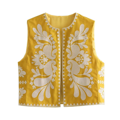 Top Femme à Fleurs Brodées – Style Bandeau Sans Bretelles