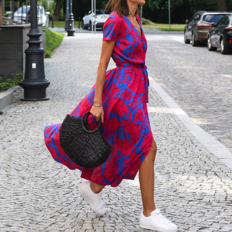 Robe Trapèze Été Femme – Manches Courtes